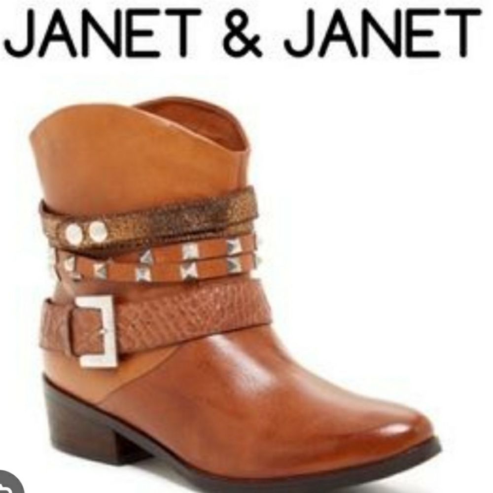 JANET & JANET CUTE SHORT WESTERN FESTIVAL BOOTS EUC SZ 38 M